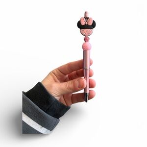 Minnie Mouse Character Ears Beaded Pen